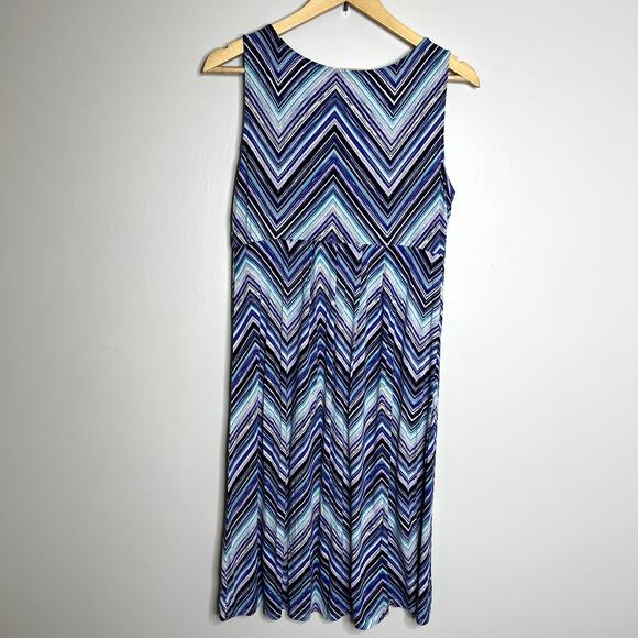 Vintage St John's Bay Chevron Zig Zag Tank Dress - Picture 5 of 7